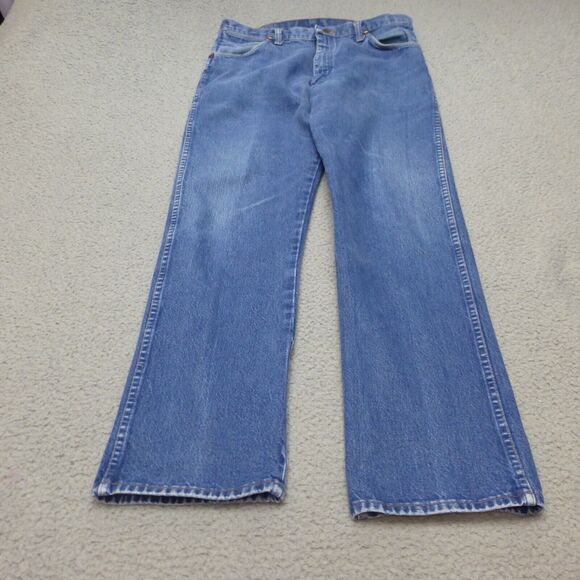 Wrangler Men's Straight Jeans - Blue - Picture 1 of 11